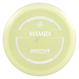 Innova Disc Golf Proto Glow Champion Mamba Distance Driver 11/6/-5/1 Glow/White 164 grams