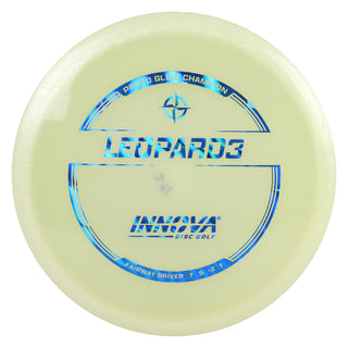 Innova Disc Golf Proto Glow Champion Leopard3 Fairway Driver 7/5/-2/1 Glow/Blue Waves 162 grams