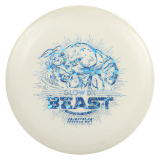 Innova Disc Golf DX Glow Beast Distance Driver 10/5/-2/2 White/Blue Shatter 170 grams