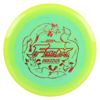 Innova Disc Golf Halo Star Fox Midrange 5/6/-2/1 Yellow Aqua/Red Shimmer 172 grams