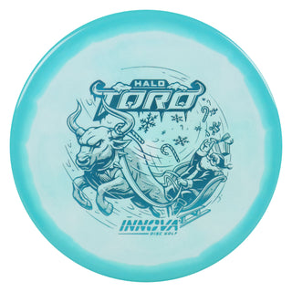Innova Disc Golf Halo Star Holiday 2024 Toro Midrange Disc 4/2/1/3 Light Blue White/Blue 170 grams