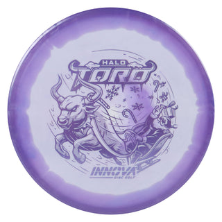 Innova Disc Golf Halo Star Holiday 2024 Toro Midrange Disc 4/2/1/3 Purple White/Slate Purple 173 grams