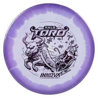 Innova Disc Golf Halo Star Holiday 2024 Toro Midrange Disc 4/2/1/3 Purple White/Royal Purple 173 grams