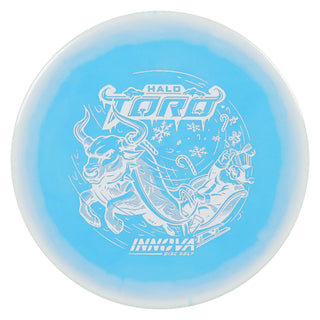 Innova Disc Golf Halo Star Holiday 2024 Toro Midrange Disc 4/2/1/3 White Blue/White 171 grams