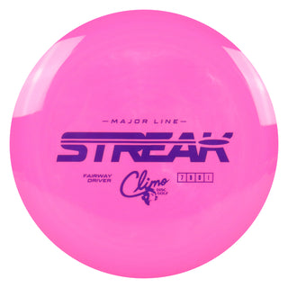 Climo Disc Golf Major Line Streak Fairway Driver 7/5/0/1 Pink/Purple 169 grams
