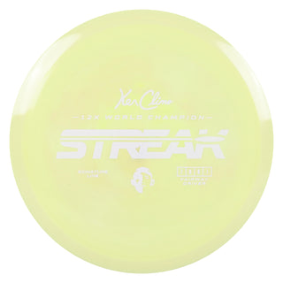 Climo Disc Golf Signature Line Prototype Streak Fairway Driver 7/5/0/1 Pastel Yellow/White 174 grams