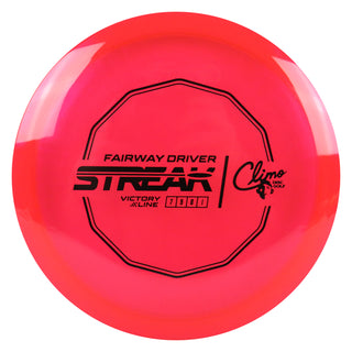 Climo Disc Golf Victory Line Streak Fairway Driver 7/5/0/1 Red/Black 168 grams