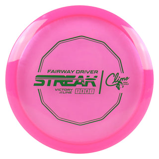 Climo Disc Golf Victory Line Streak Fairway Driver 7/5/0/1 Pink/Green 172 grams
