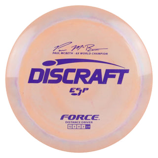 Discraft Disc Golf Paul McBeth ESP Force Distance Driver 12/5/0/3 Mango/Purple 173-174g