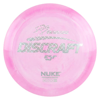 Discraft Disc Golf Paige Pierce ESP Nuke Distance Driver 13/5/-1/3 Pink/Metal Plate 173-174g
