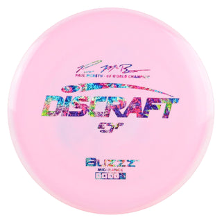 Discraft Disc Golf Paul McBeth ESP Buzzz Midrange 5/4/-1/1 Pink/Rainbow Shimmer 177-180g