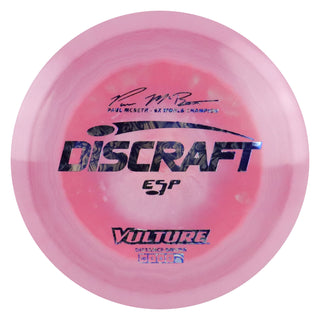 Discraft Disc Golf Paul McBeth ESP Vulture Distance Driver 10/5/0/2 Blush/Blue Rose 175-176g