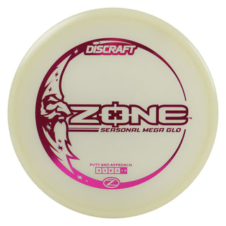 Discraft Disc Golf Seasonal Mega-Glo Zone Putter 4/3/0/3 Magenta 173-174g