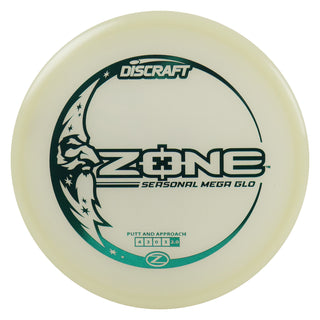 Discraft Disc Golf Seasonal Mega-Glo Zone Putter 4/3/0/3 Green 173-174g