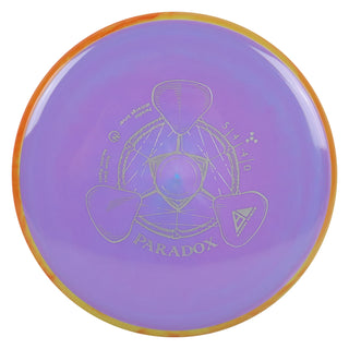 Axiom Disc Golf Neutron Paradox Midrange Driver 5/4/-4/0 Slate Purple/Orange Yellow 178 grams