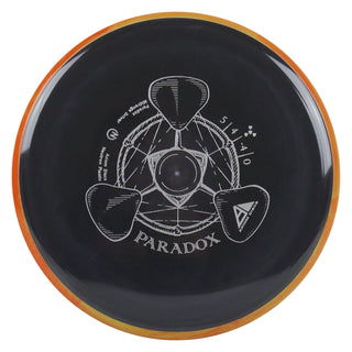 Axiom Disc Golf Neutron Paradox Midrange Driver 5/4/-4/0 Black/Orange Yellow 178 grams