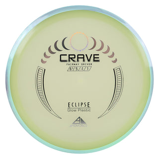 Axiom Disc Golf Eclipse Crave Fairway Driver 6.5/5/-1/1 Glow/Teal Purple 170 grams