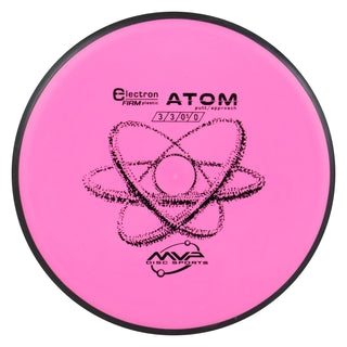 MVP Disc Golf Electron Atom Firm Putter 3/3/0/1 Pink 173 grams