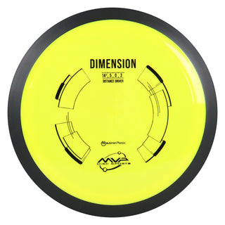 MVP Disc Golf Neutron Dimension Distance Driver 14.5/5/0/3 Yellow 174 grams