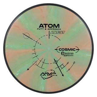 MVP Disc Golf Cosmic Electron Atom Soft Putter 3/3/0/1 Green Mango 175 grams
