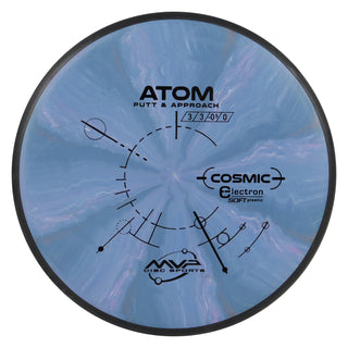 MVP Disc Golf Cosmic Electron Atom Soft Putter 3/3/0/1 Storm Blue 175 grams