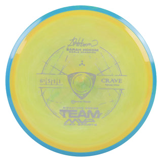 Axiom Disc Golf Sarah Hokom Neutron Crave Fairway Driver 6.5/5/-1/1 Gold Swirl/Blue 168 grams