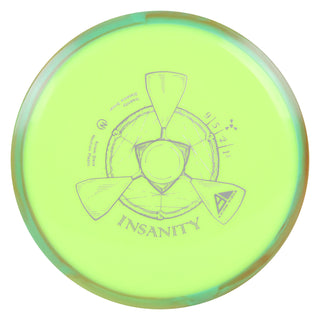 Axiom Disc Golf Neutron Insanity Distance Driver 9/5/-2/1.5 DayGlo/Teal Rust 164 grams