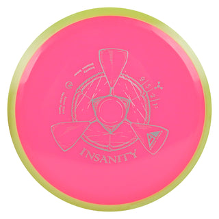 Axiom Disc Golf Neutron Insanity Distance Driver 9/5/-2/1.5 Hot Pink/Yellow 172 grams
