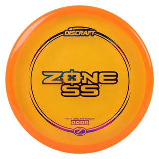 Discraft Disc Golf Z Line Zone SS Putter 4/4/-1/2 Orange/Purple Blue Metallic 173-174g