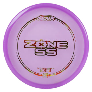 Discraft Disc Golf Z Line Zone SS Putter 4/4/-1/2 Purple/Autumn Camo 170-172g