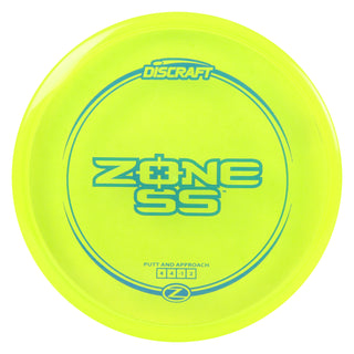 Discraft Disc Golf Z Line Zone SS Putter 4/4/-1/2 Yellow/Slate 170-172g