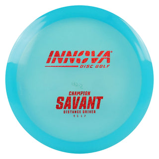 Innova Disc Golf Champion Savant Distance Driver 9/5/-1/2 Blue/Red Shimmer 173 grams