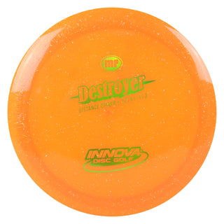 Innova Disc Golf Champion Metal Flake Destroyer Distance Driver 12/5/-1/3 Orange/Green Holo 170 grams