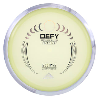 Axiom Disc Golf Eclipse Glow Defy Distance Driver 11/5/-1/3 Glow/Grey Marble 175 grams
