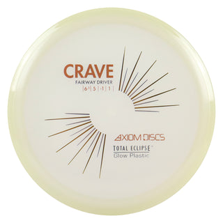 Axiom Disc Golf Total Eclipse Glow Crave Fairway Driver 6.5/5/-1/1 Purple Glow Plate/Green Glow Rim 165 grams