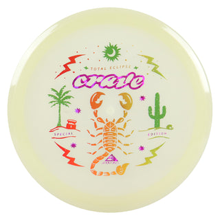 Axiom Disc Golf Total Eclipse Glow Crave SE Fairway Driver 6.5/5/-1/1 White Glow Plate/Blue Glow Rim 172 grams