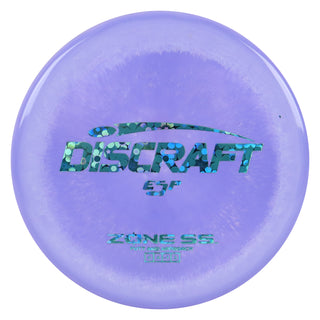 Discraft Disc Golf ESP Zone SS Putt and Approach 4/4/-1/2 Purple White/Blue Flowers 170-172g