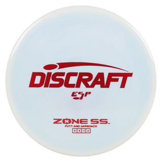 Discraft Disc Golf ESP Zone SS Putt and Approach 4/4/-1/2 Powder Blue/Red 173-174g