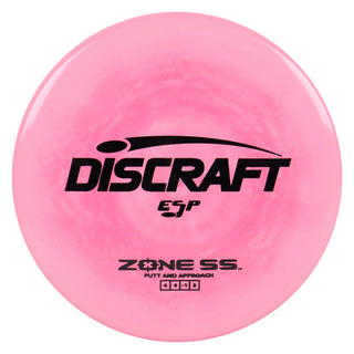 Discraft Disc Golf ESP Zone SS Putt and Approach 4/4/-1/2 Pink/Black 170-172g