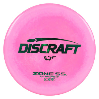 Discraft Disc Golf ESP Zone SS Putt and Approach 4/4/-1/2 Pink/Green 170-172g
