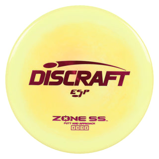 Discraft Disc Golf ESP Zone SS Putt and Approach 4/4/-1/2 Yellow/Magenta 170-172g