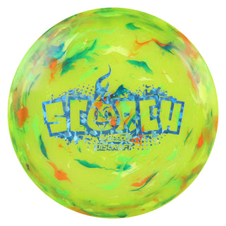 Discraft Disc Golf Jawbreaker Light Weight Scorch Distance Driver 11/6/-2/2 Yellow/Blue Shatter 118g