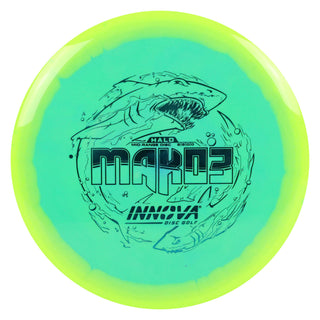 Innova Disc Golf Halo Star Mako3 Midrange Disc 5/5/0/0 Yellow Teal/Blue 180 grams