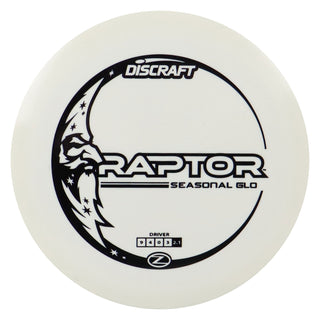 Discraft Disc Golf Glo Z Raptor Distance Driver 9/4/0/3 Glow/Black 167-169g