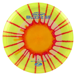 Discraft Disc Golf Z Line Fly Dye Buzzz SS Midrange 5/4/-2/1 Purple Splat/Slate 175-176g