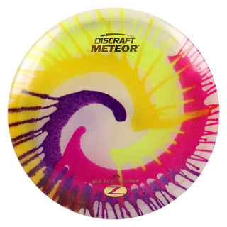 Discraft Disc Golf Z Line Fly Dye Meteor Midrange Disc 5/5/-3/1 Rainbow Swirl/Gold 170-172g