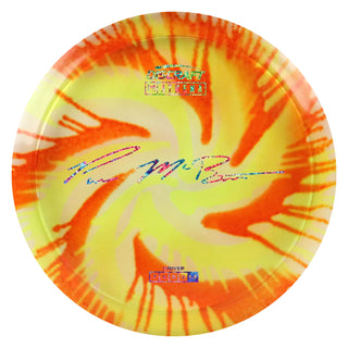 Discraft Disc Golf Paul McBeth Z Line Fly Dye Athena Fairway Driver 7/5/0/2 Red Yellow Swirl/Tie Dye Shimmer 167-169g
