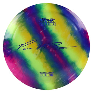 Discraft Disc Golf Paul McBeth Z Line Fly Dye Hades Distance Driver 12/6/-3/2 Rainbow/Navy Shatter 170-172g
