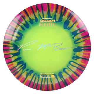 Discraft Disc Golf Paul McBeth Z Line Fly Dye Hades Distance Driver 12/6/-3/2 Green Navy Splat/Gold Holo 160-163g