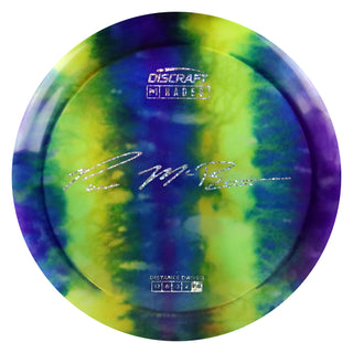 Discraft Disc Golf Paul McBeth Z Line Fly Dye Hades Distance Driver 12/6/-3/2 Navy Yellow/Holo Stars 160-163g